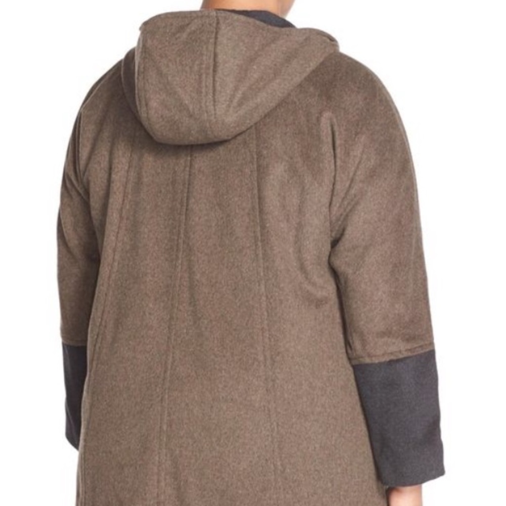 Ellen Tracy hooded double face swing coat - Picture 3 of 6